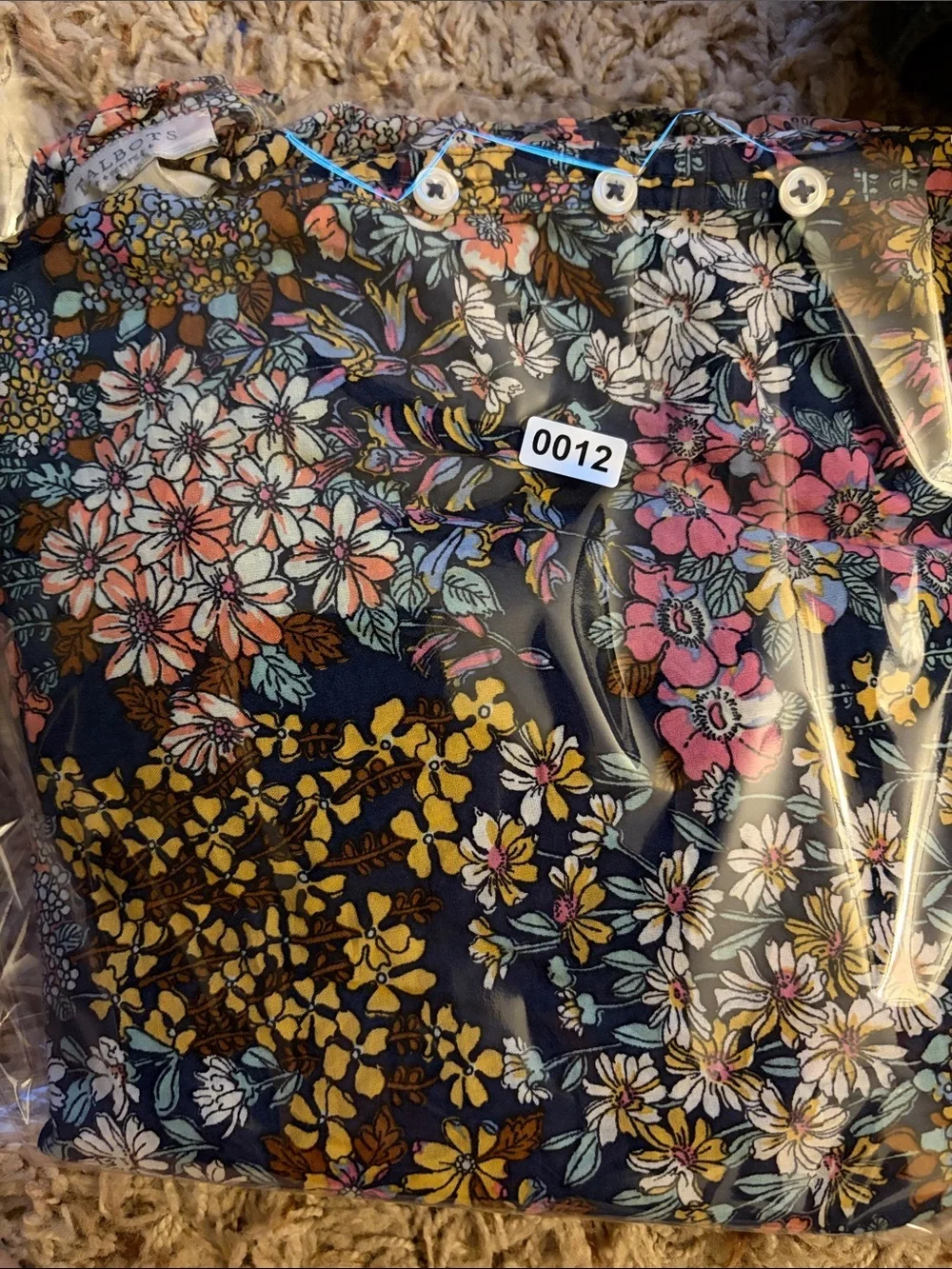Talbots Floral Top Petite Small - Picture 5 of 5